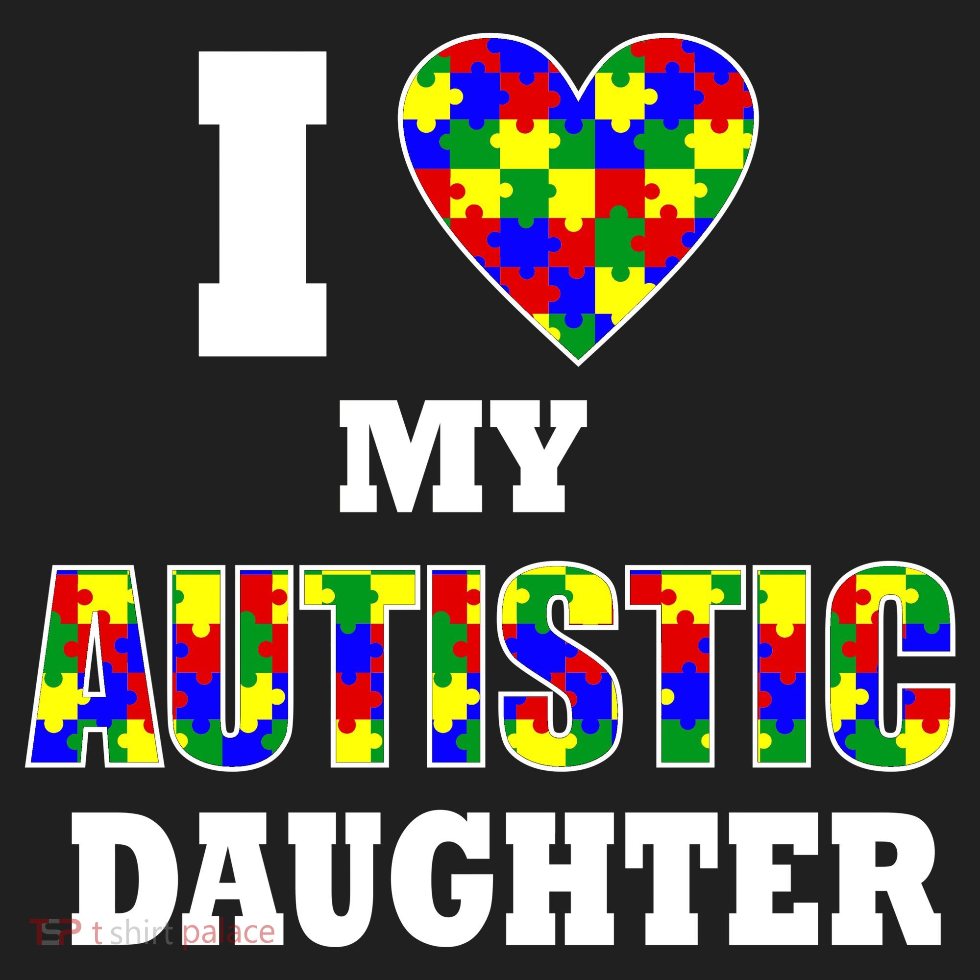 I Love My Autistic Daughter Autism Hat