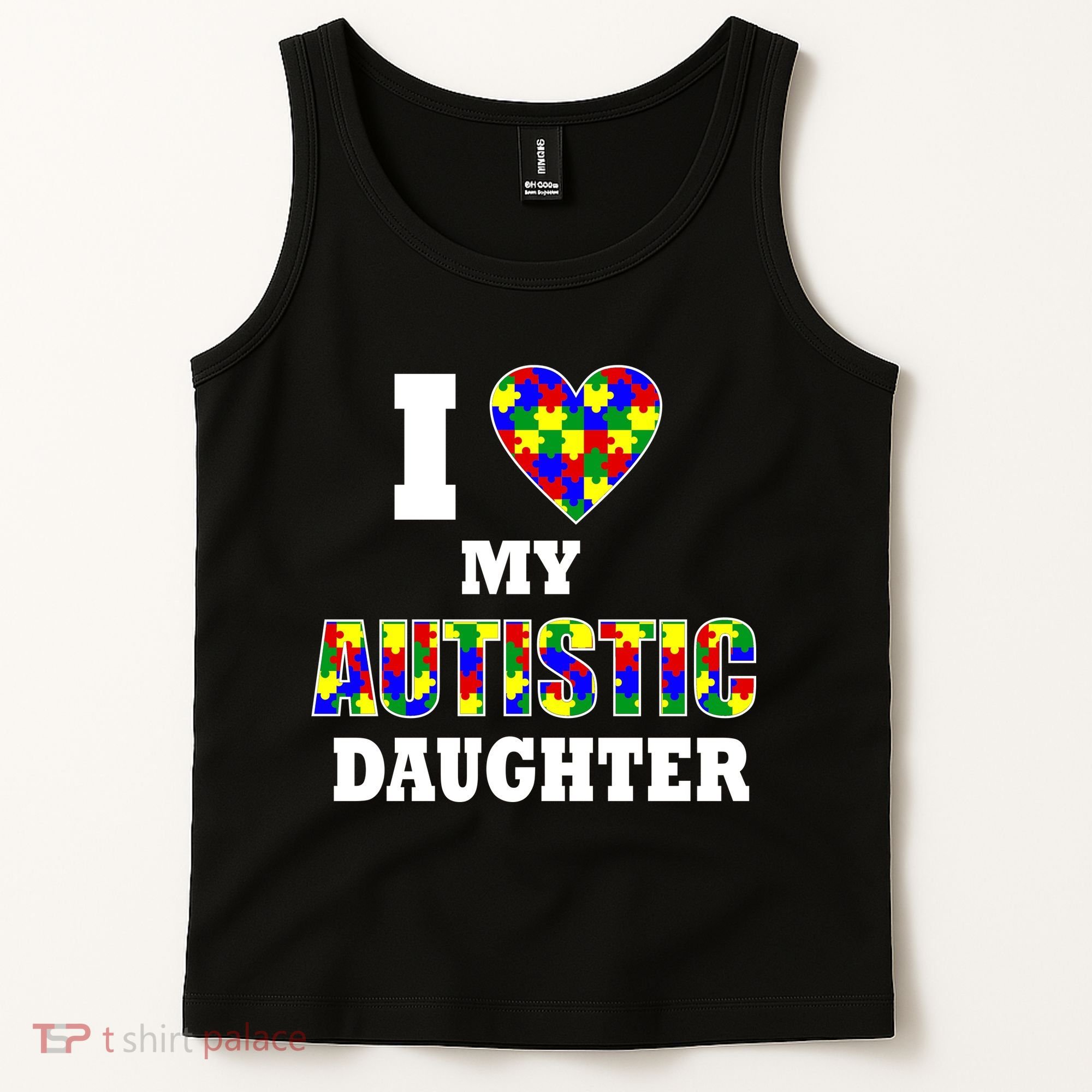 I Love My Autistic Daughter Autism Tank Top