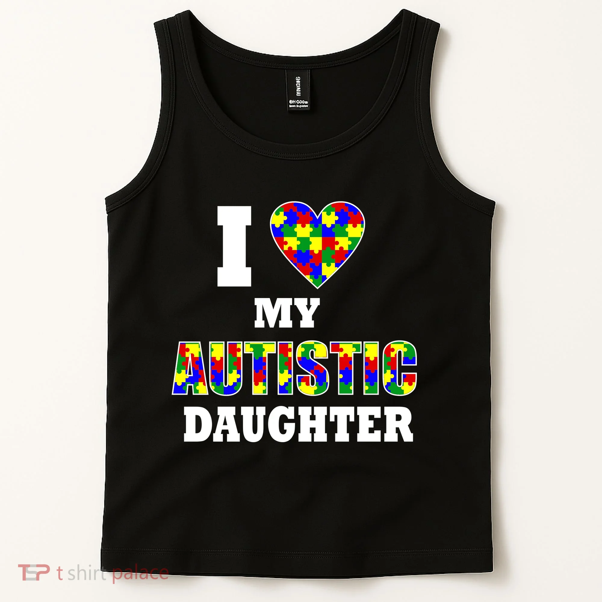 I Love My Autistic Daughter Autism Tank Top