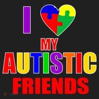 I Love My Autistic Friends Women's Sweatshirt thumb 2