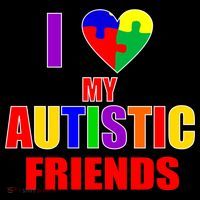 I Love My Autistic Friends Coaster thumb 2