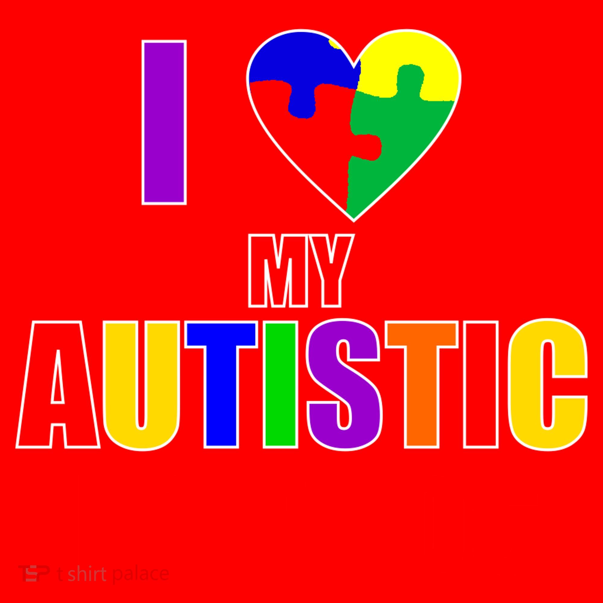 I Love My Autistic Friends Santa Hat