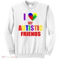 I Love My Autistic Friends Sweatshirt thumb 0