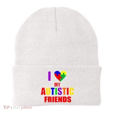 I Love My Autistic Friends Beanie