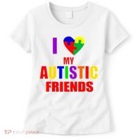I Love My Autistic Friends Women's T-Shirt thumb 0