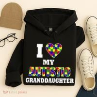 I Love My Autistic Granddaughter Autism Hoodie thumb 4