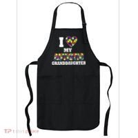 I Love My Autistic Granddaughter Autism Apron thumb 0
