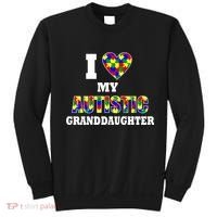 I Love My Autistic Granddaughter Autism Sweatshirt thumb 0