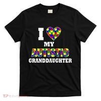 I Love My Autistic Granddaughter Autism T-Shirt thumb 0