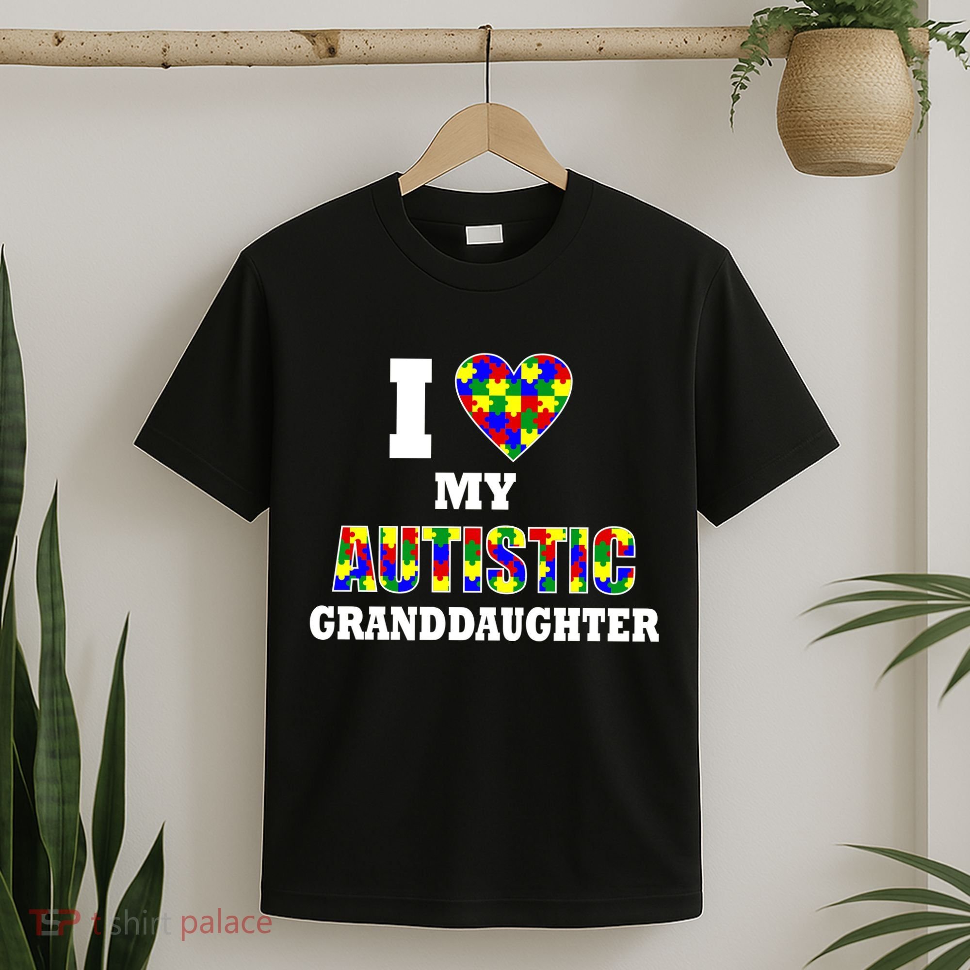 I Love My Autistic Granddaughter Autism T-Shirt