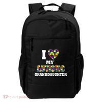 I Love My Autistic Granddaughter Autism Backpack thumb 0