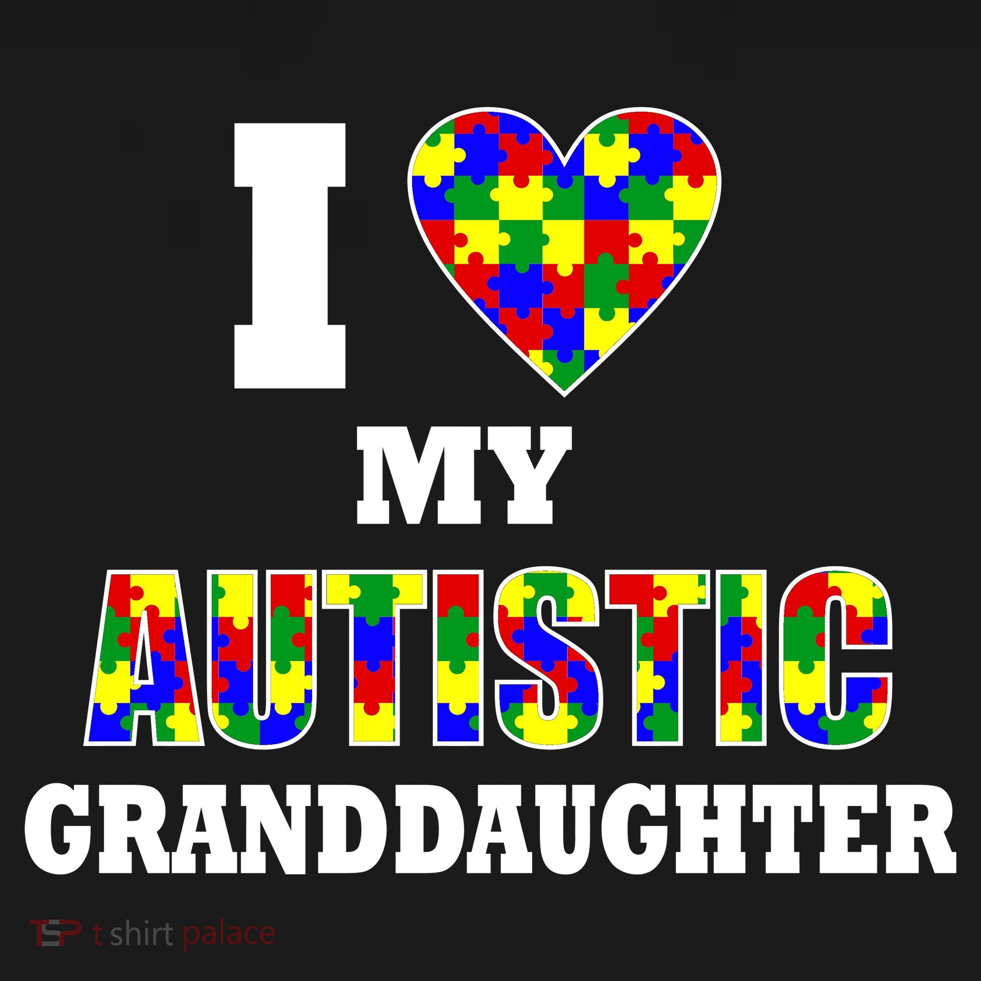 I Love My Autistic Granddaughter Autism Backpack
