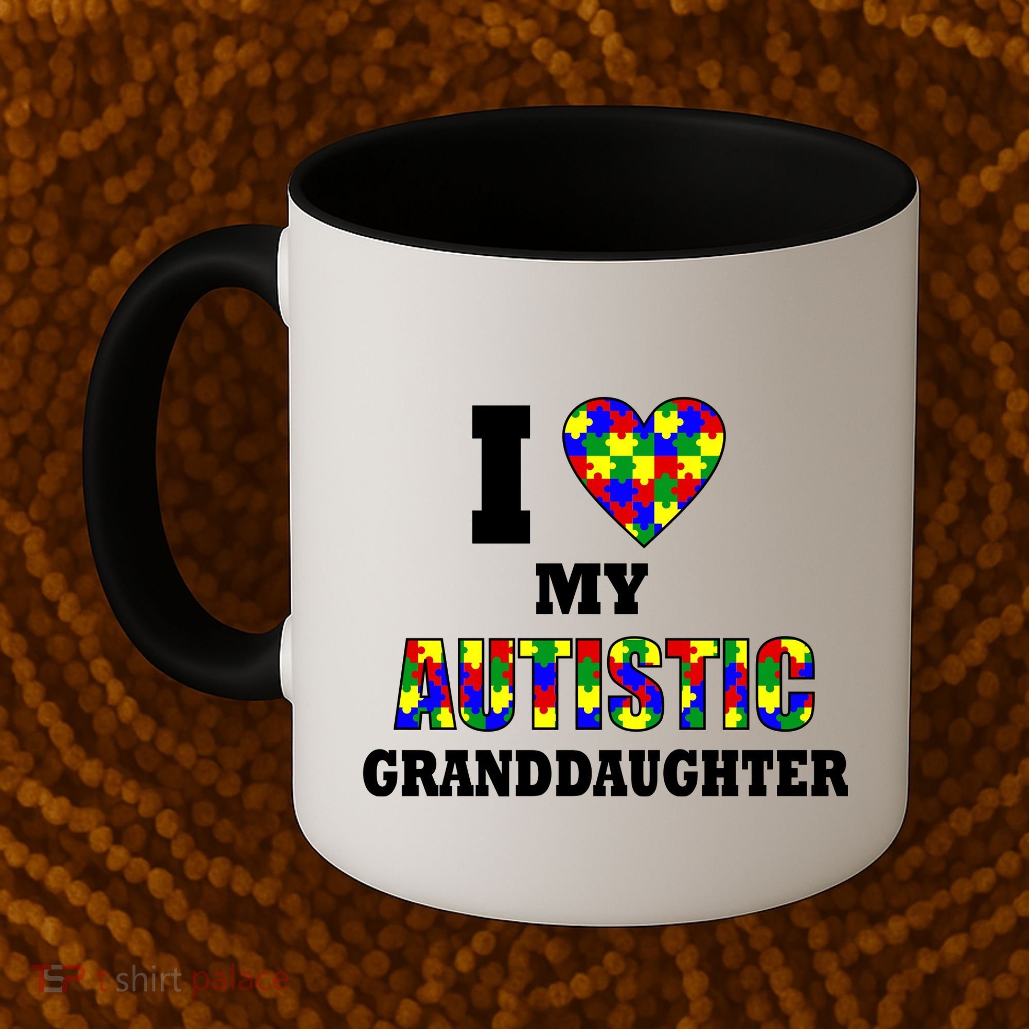 I Love My Autistic Granddaughter Autism Coffee Mug