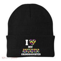 I Love My Autistic Granddaughter Autism Beanie thumb 0