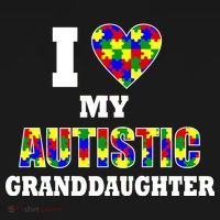 I Love My Autistic Granddaughter Autism Women's T-Shirt thumb 6