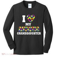 I Love My Autistic Granddaughter Autism Kids Long Sleeve Shirt thumb 0
