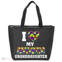 I Love My Autistic Granddaughter Autism Tote Bag thumb 0