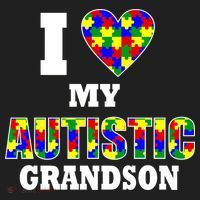 I Love My Autistic Grandson Autism Women's Sweatshirt thumb 2