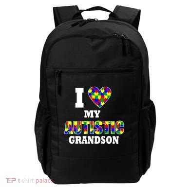 I Love My Autistic Grandson Autism Backpack