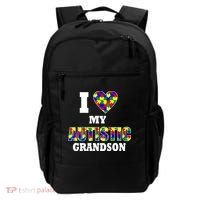 I Love My Autistic Grandson Autism Backpack thumb 0