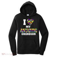 I Love My Autistic Grandson Autism Women's Hoodie thumb 0