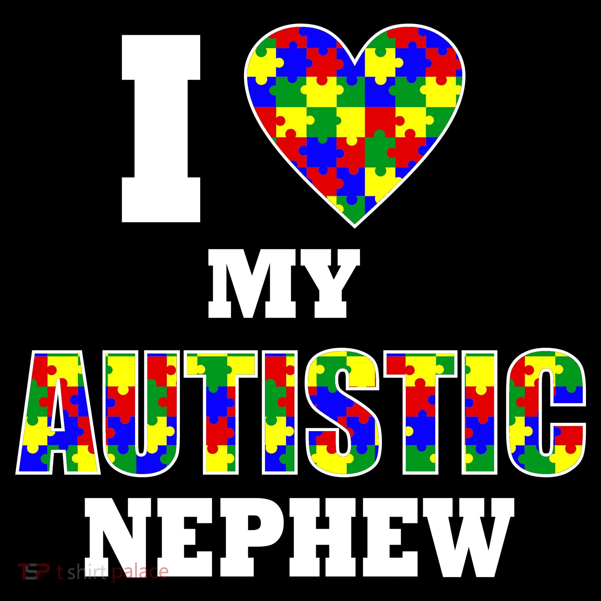 I Love My Autistic Nephew Autism Hoodie