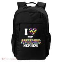 I Love My Autistic Nephew Autism Backpack thumb 0