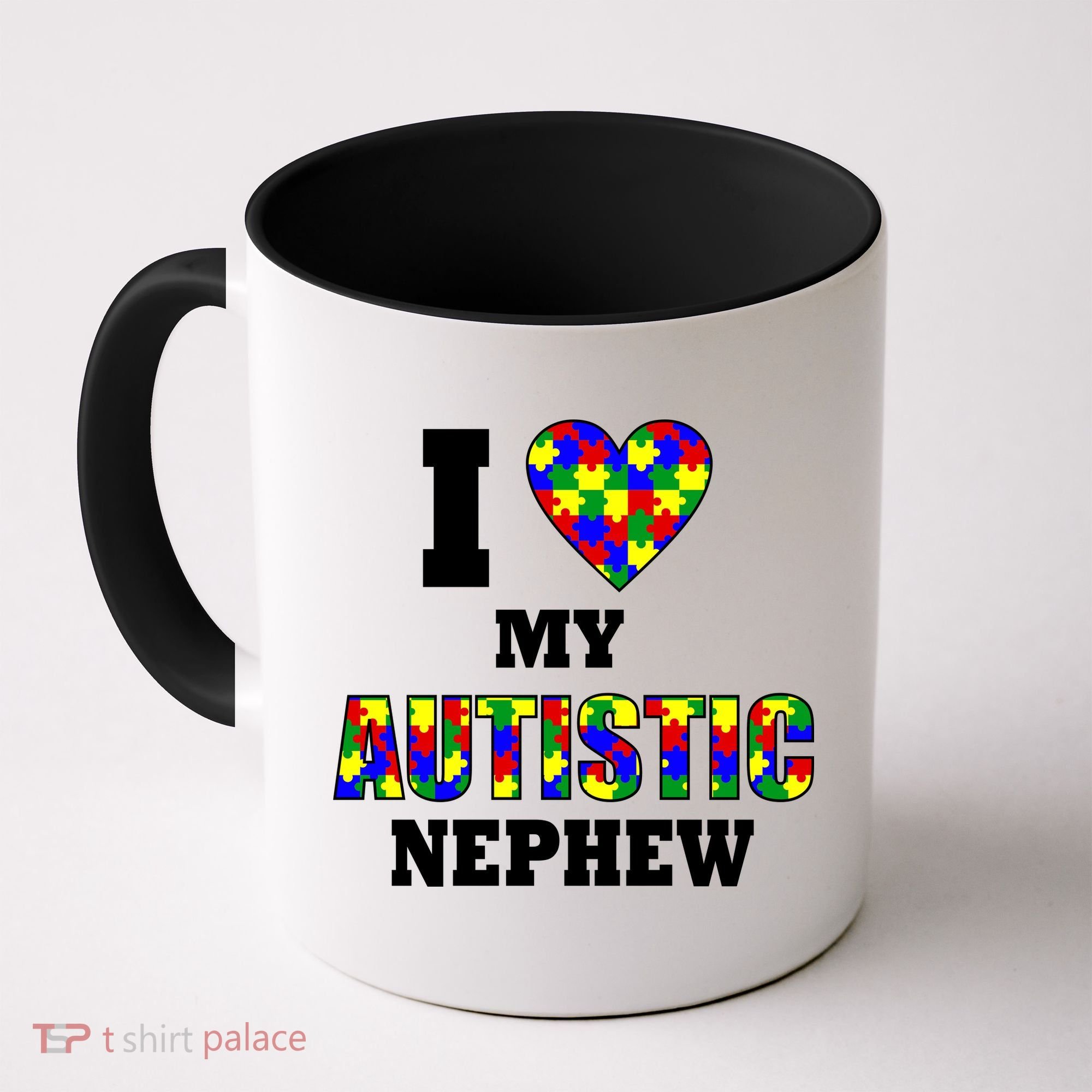 I Love My Autistic Nephew Autism Coffee Mug