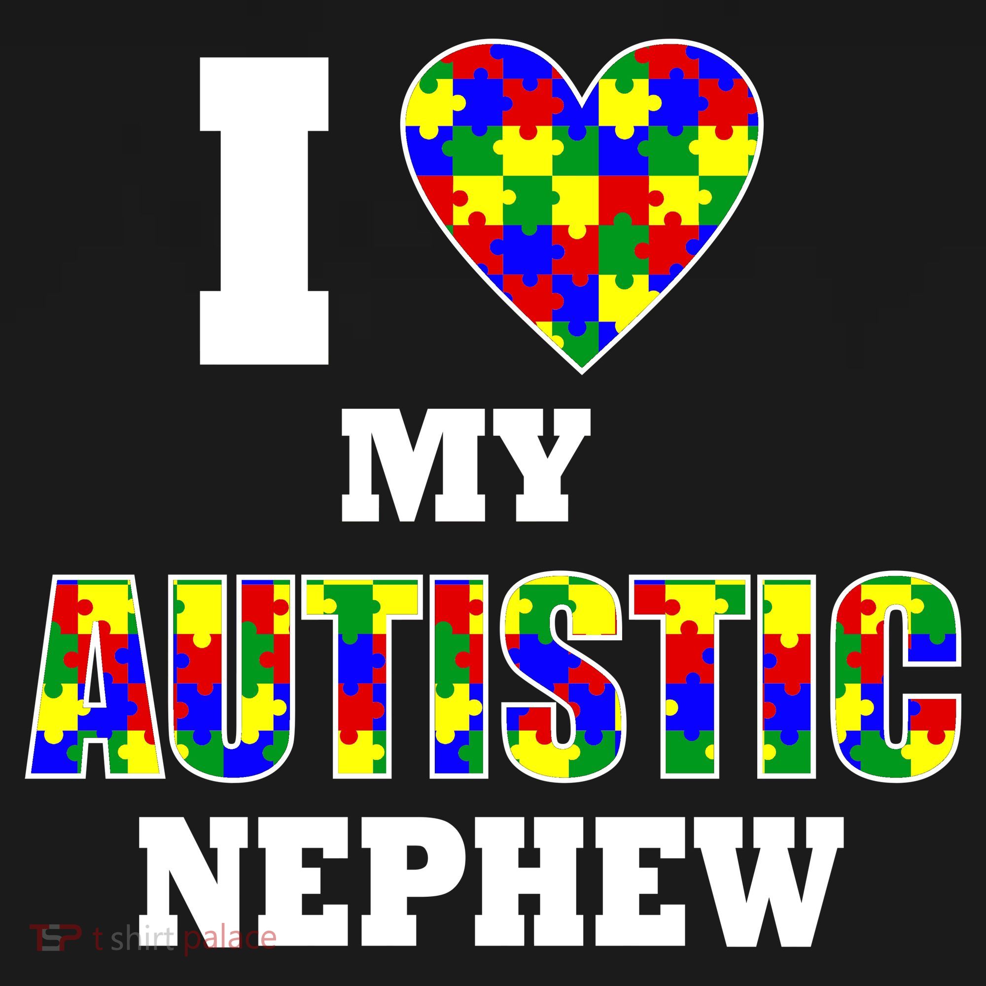 I Love My Autistic Nephew Autism Pajama Set