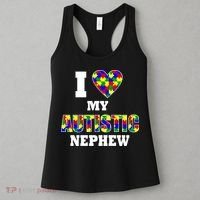 I Love My Autistic Nephew Autism Women's Tank Top thumb 3