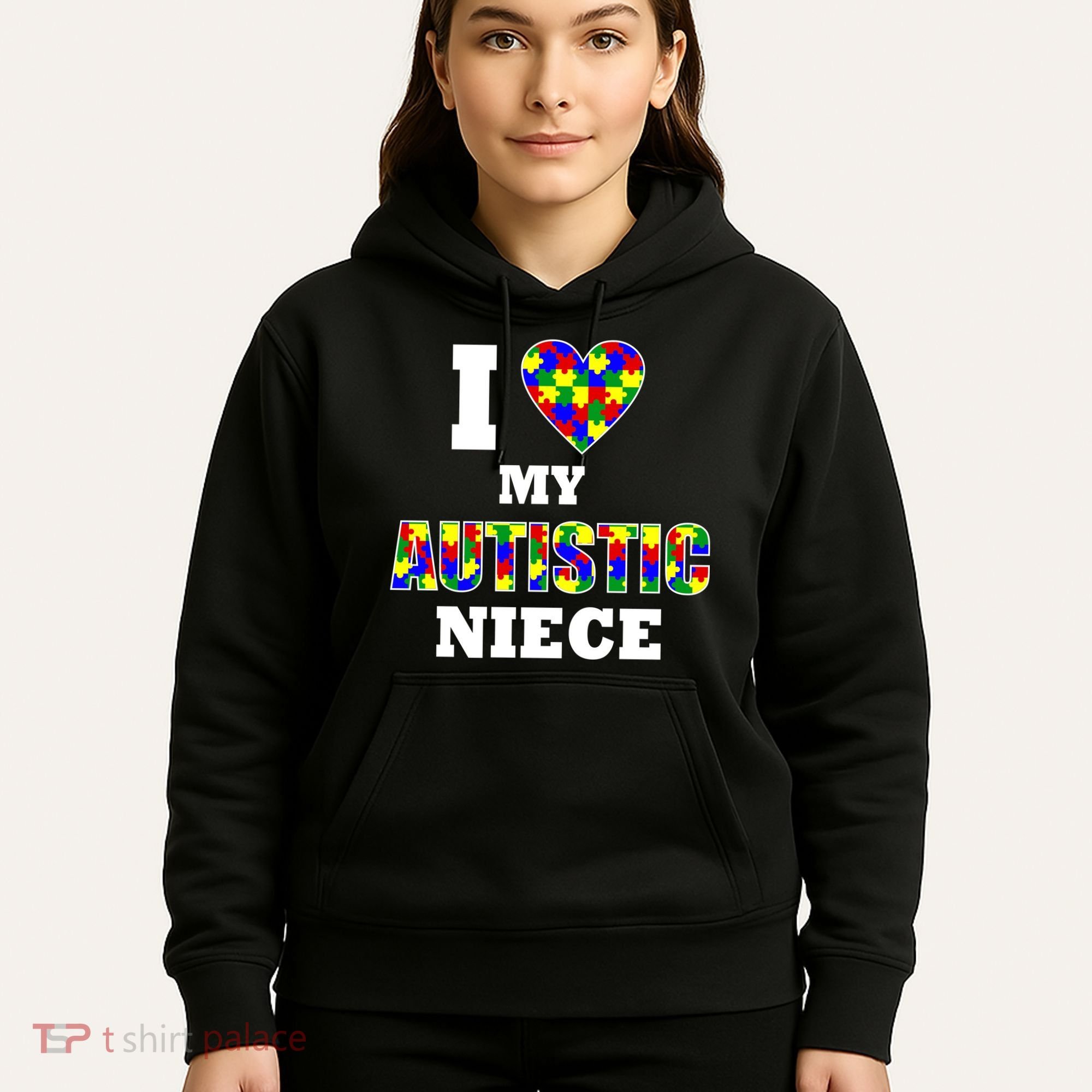 I Love My Autistic Niece Autism Hoodie