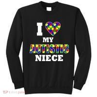I Love My Autistic Niece Autism Sweatshirt thumb 0