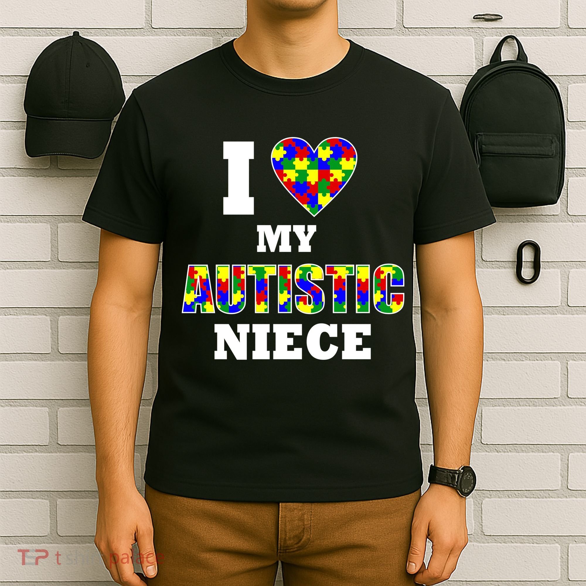 I Love My Autistic Niece Autism T-Shirt