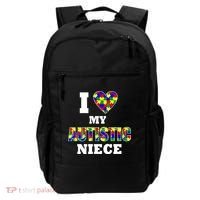 I Love My Autistic Niece Autism Backpack thumb 0