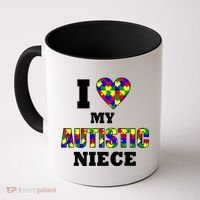 I Love My Autistic Niece Autism Coffee Mug thumb 0