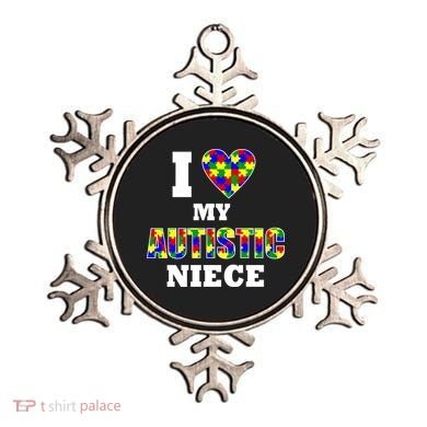 I Love My Autistic Niece Autism Ornament