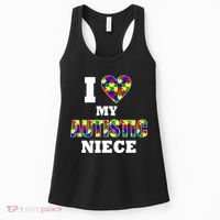 I Love My Autistic Niece Autism Women's Tank Top thumb 0