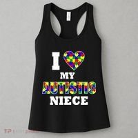 I Love My Autistic Niece Autism Women's Tank Top thumb 3
