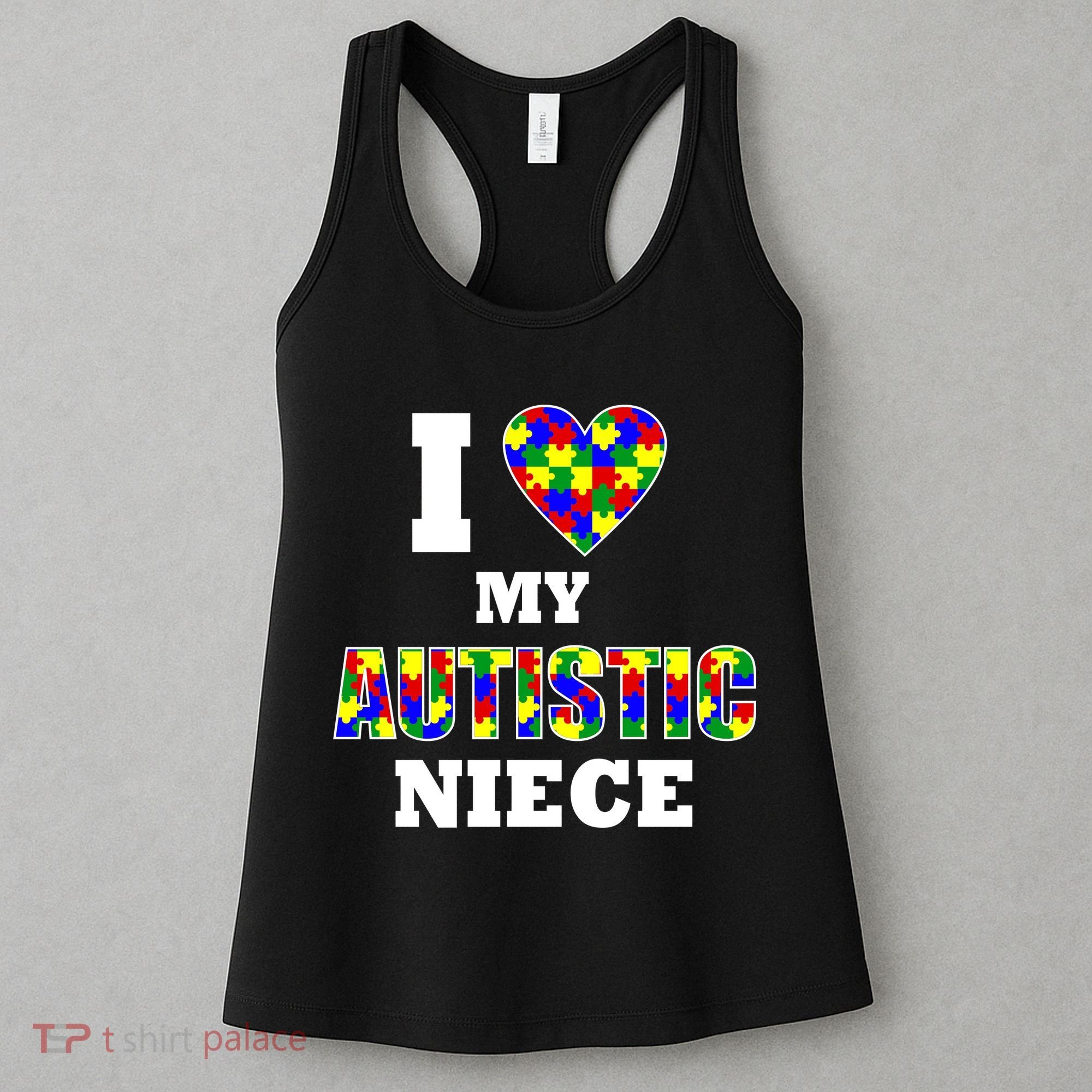 I Love My Autistic Niece Autism Women's Tank Top