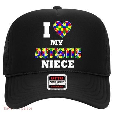 I Love My Autistic Niece Autism Hat