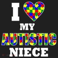 I Love My Autistic Niece Autism Hat thumb 2