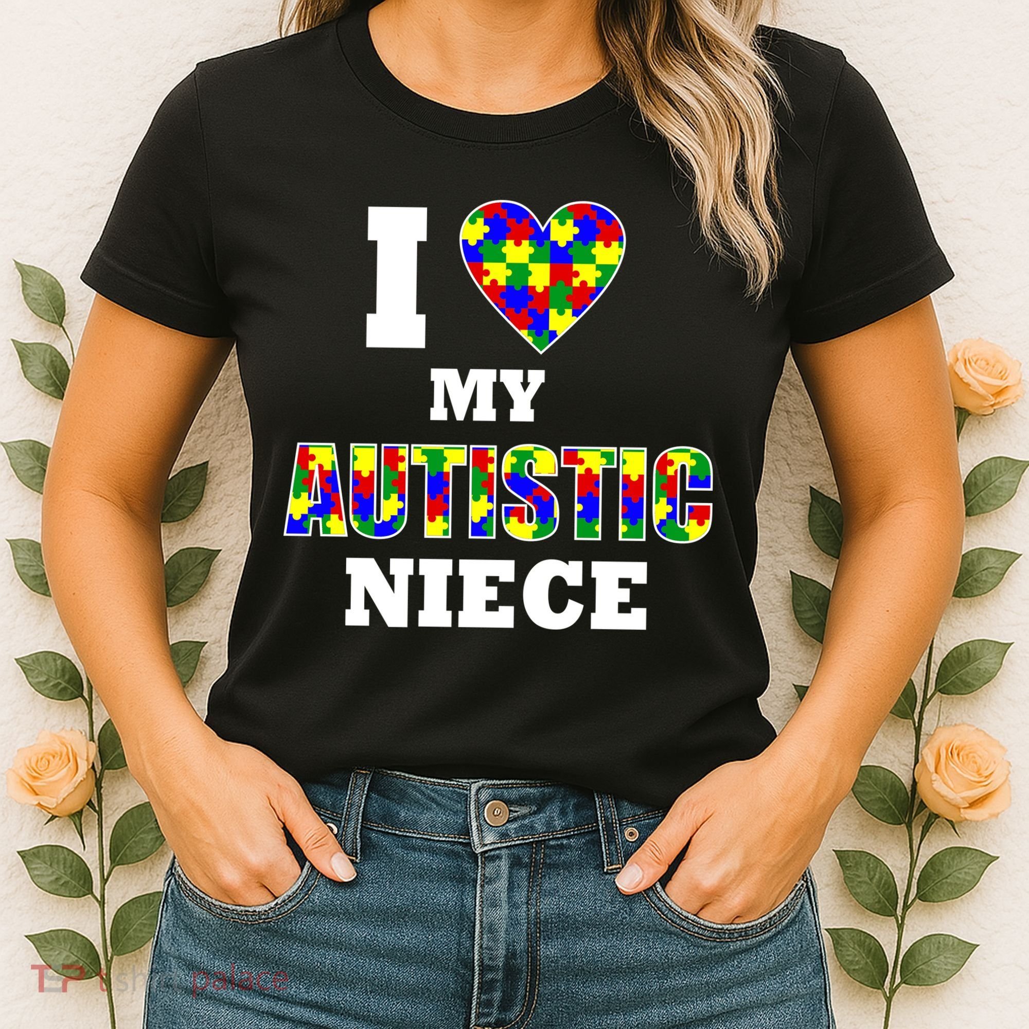 I Love My Autistic Niece Autism Women's T-Shirt