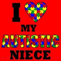 I Love My Autistic Niece Autism Santa Hat thumb 1
