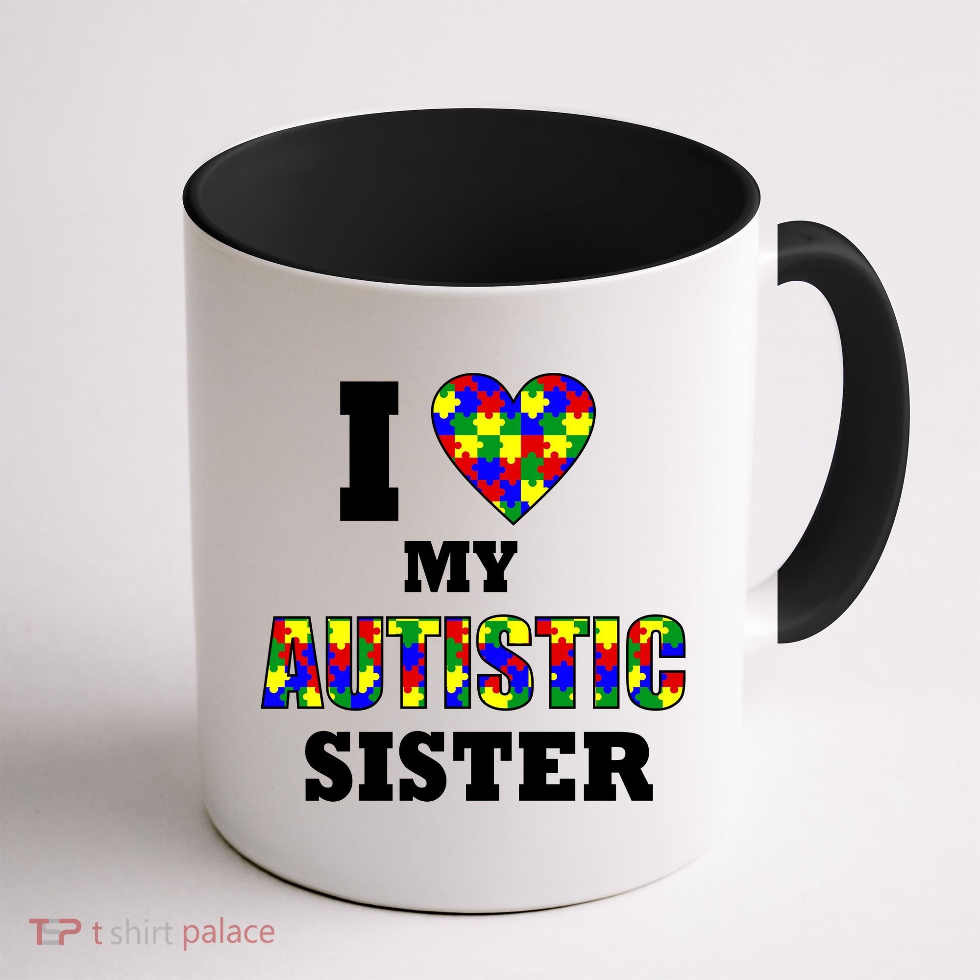 I Love My Autistic Sister Autism Coffee Mug