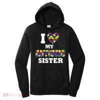 I Love My Autistic Sister Autism Women's Hoodie thumb 0