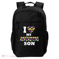 I Love My Autistic Son Autism Backpack thumb 0
