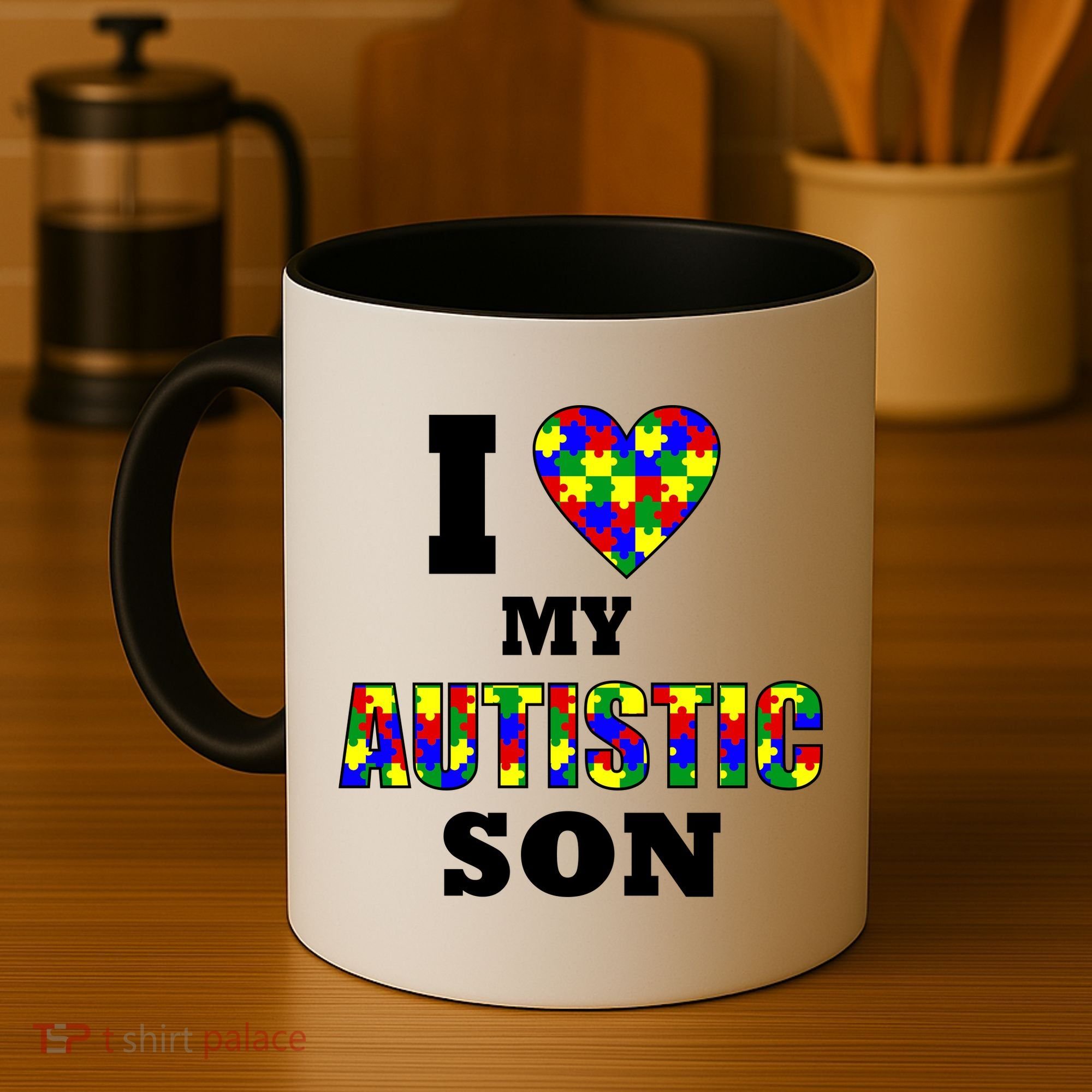I Love My Autistic Son Autism Coffee Mug