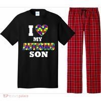 I Love My Autistic Son Autism Pajama Set thumb 0