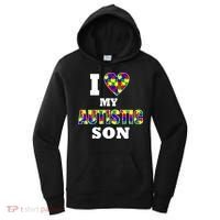 I Love My Autistic Son Autism Women's Hoodie thumb 0