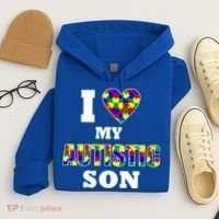I Love My Autistic Son Autism Hoodie thumb 4